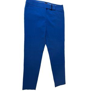 LTD Women Dress Pants Ankle Cropped Drew Fit P10M3357 Mid Rise Royal Blue Size 6